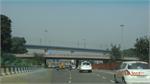 flyover and metro rails of delhi